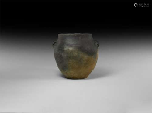 Early Medieval Looped Handled Vessel