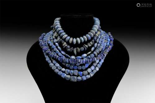 Natural History - Lapis Lazuli Bead String Group
