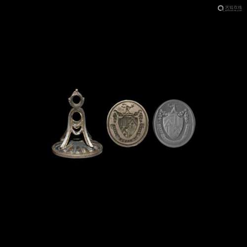 Cut Steel 'Picard Family' Armorial Seal