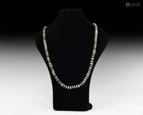 Serpentine and Other Bead Necklace