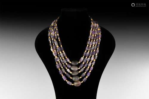 Natural History - Amethyst Bead Necklace Group