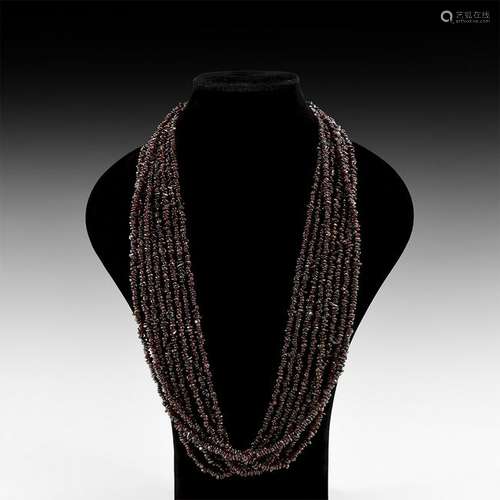 Natural History - Garnet Bead String Group