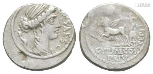 P. Plautius Hypsaeus - Quadriga Denarius