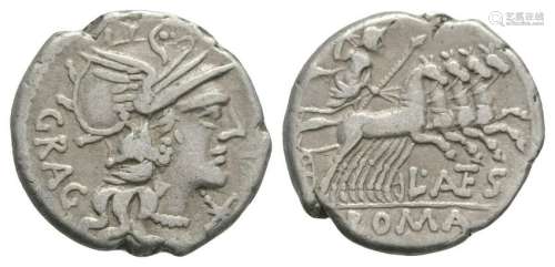 L. Antestius Gragulus - Quadriga Denarius