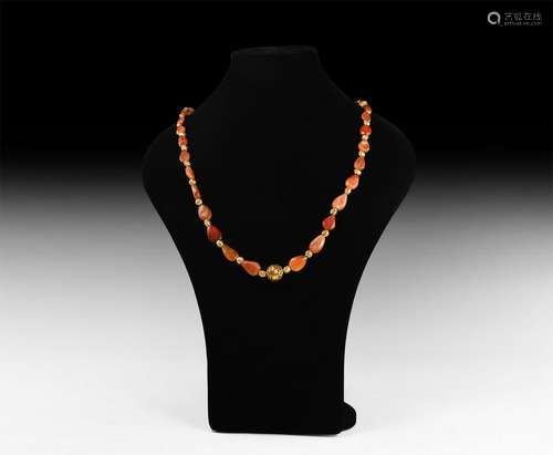 Natural History - Carnelian Bead Necklace