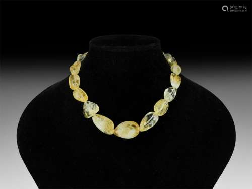 Natural History - Citrine Bead Necklace String