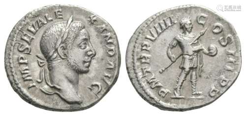 Severus Alexander - Emperor Standing Denarius