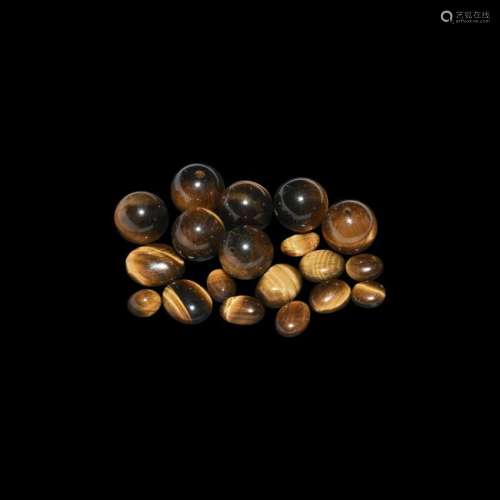 Tiger's Eye Cabochon and Bead Collection