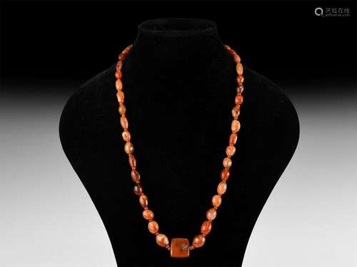 Natural History - Carnelian Bead Necklace