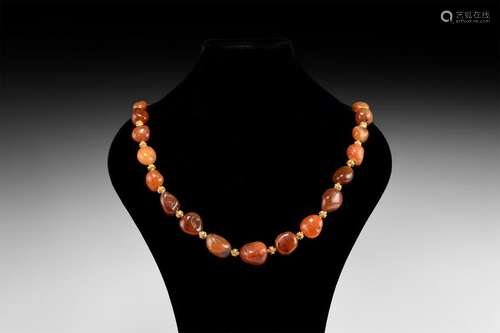 Natural History - Carnelian Bead Necklace