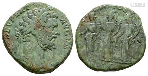 Septimius Severus - Monetae Sestertius