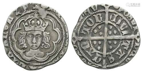 Henry VII - Canterbury - Facing Bust Halfgroat