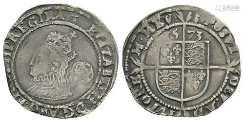 Elizabeth I - 1573 - Sixpence