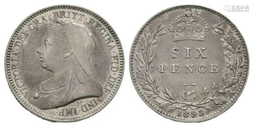 Victoria - 1893 - Sixpence