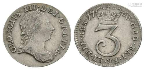 George III - 1763 - Threepence