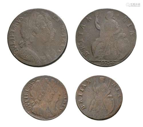 William and Mary - 1694 - Halfpenny & Farthing [2]