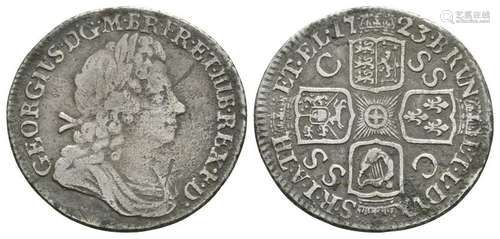 George I - 1723 SSC - Shilling