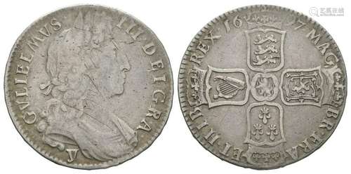 William III - 1697 York - Halfcrown