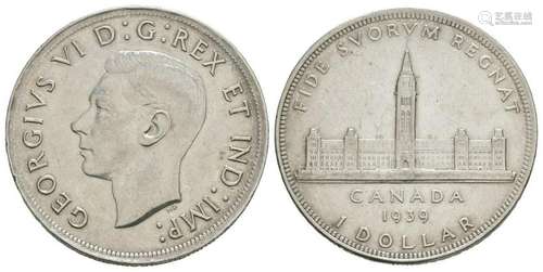 Canada - George VI - 1939 - Silver 1 Dollar