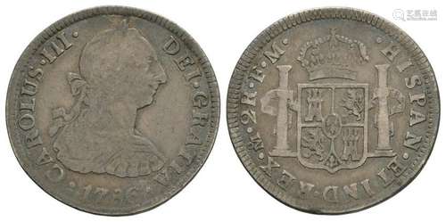 Mexico - Charles III - 1786 FM - 2 Reals