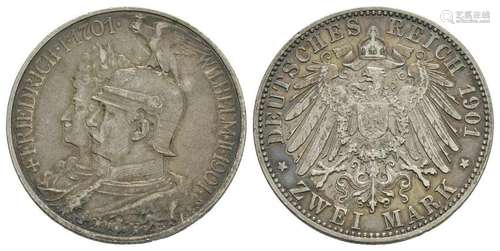 German States - Prussia - 1901 - Anniversary 2 Mks