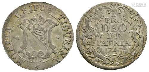 Switzerland - Zurich - 1747 - 10 Schilling