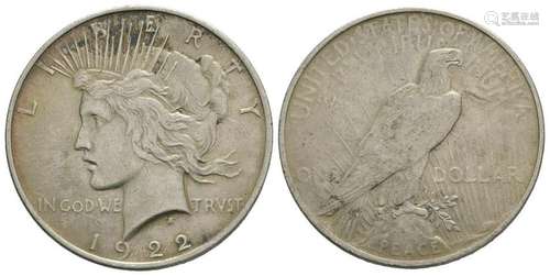 USA - 1922 - Peace Dollar