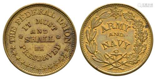 USA - Army & Navy - Civil War Token Cent