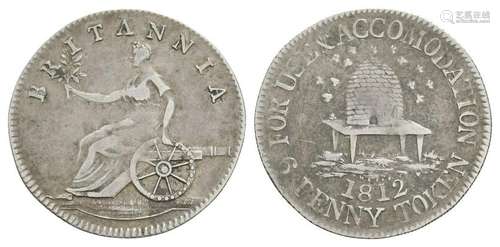 19th Century - Not Local - 1812 - Sixpence Token