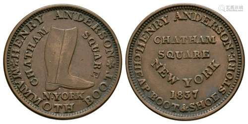 USA - New York / Henry Anderson - 1837 - Token