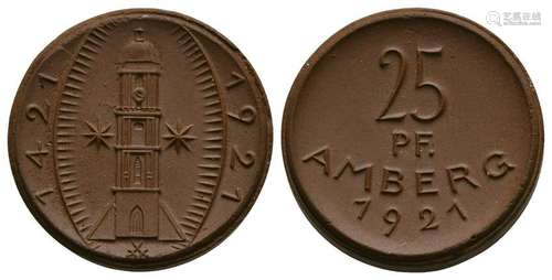 Germany - Meissen - Ceramic 25 Pfennig Token