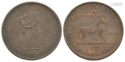 USA - Roman Firmness - 1841 - Token Cent