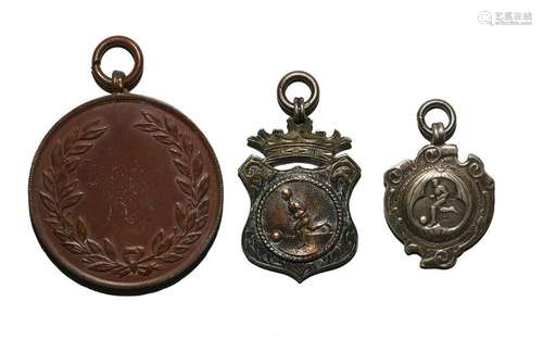 Football Prize Medal and Silver Fobs [2]