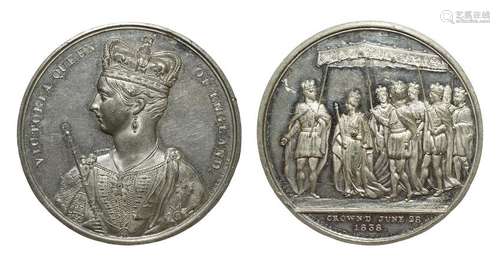 Victoria - 1838 - White Metal Coronation Medal