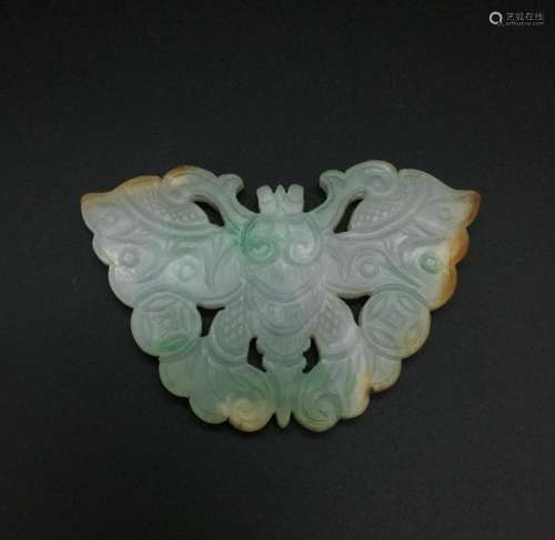 CHINESE JADEITE BUTTERFLY PENDANT