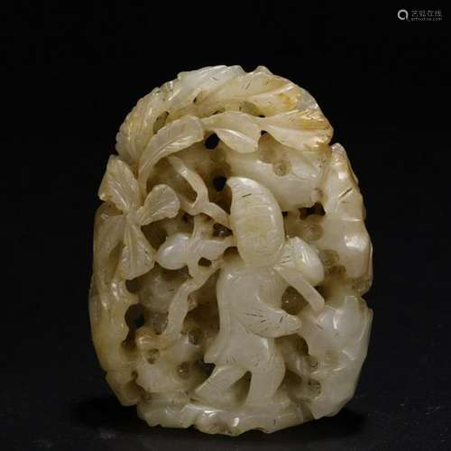 CHINESE HETIAN JADE PENDANT