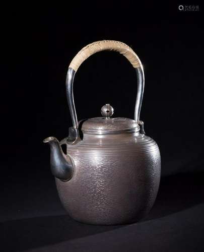 JAPANESE SILVER TEAPOT WITH MARK