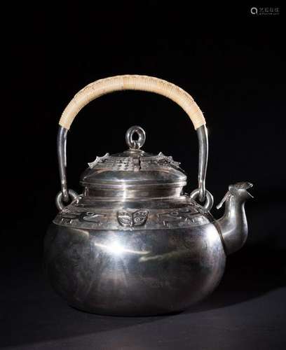 JAPANESE SILVER TEAPOT