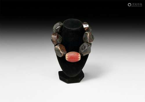 Western Asiatic Glass and Agate Bead Group