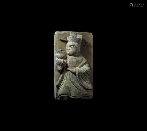 Chinese Song Figural Brick