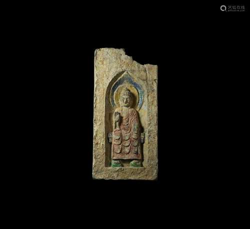 Chinese Northern Wei Buddha Brick