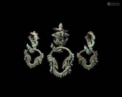 Cambodian Khmer Palanquin Fittings Set