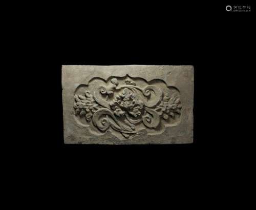 Chinese Song Floral Tile