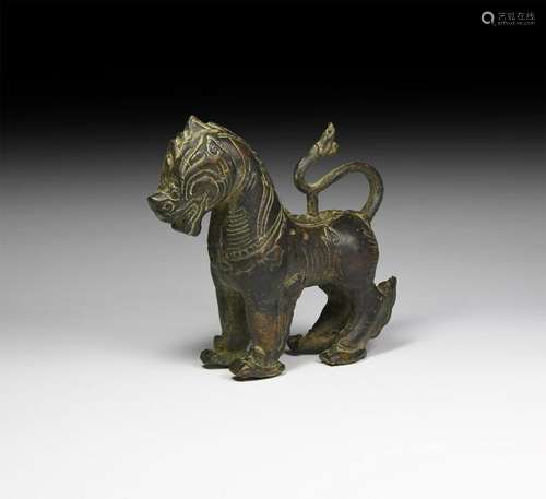 Chinese Standing Lion Statue