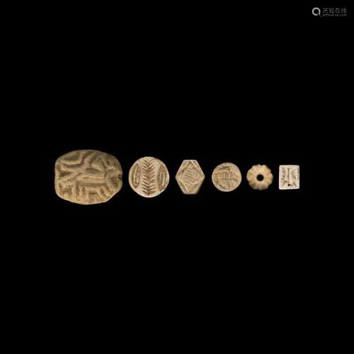 Indus Valley Decorated Bead and Seal Collection