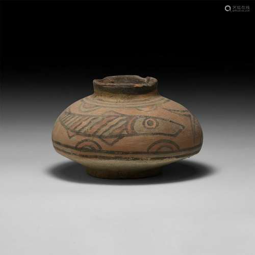 Indus Valley Mehrgarh Vase with Fish