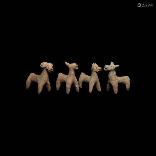 Indus Valley Terracotta Animal Statuette Collection