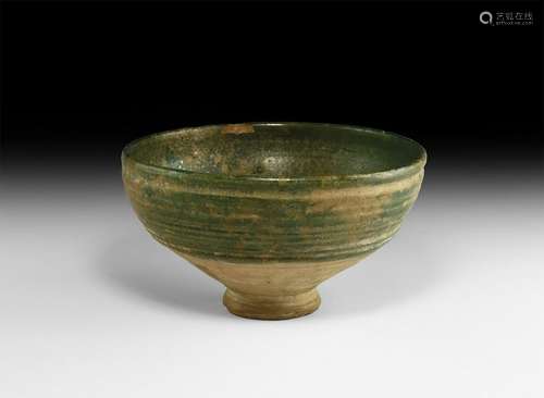 Islamic Green Glazed Bowl