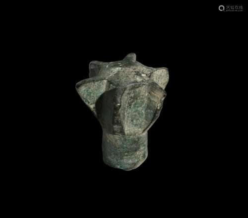 Medieval Bronze Mace Head