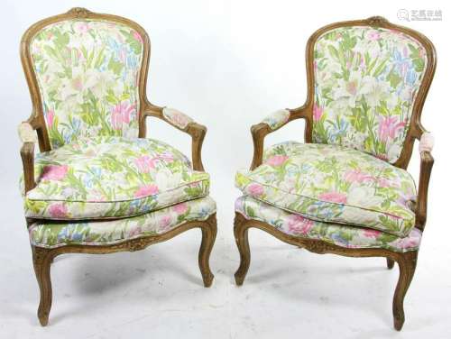 Pair of 18th/19th C French Armchairs